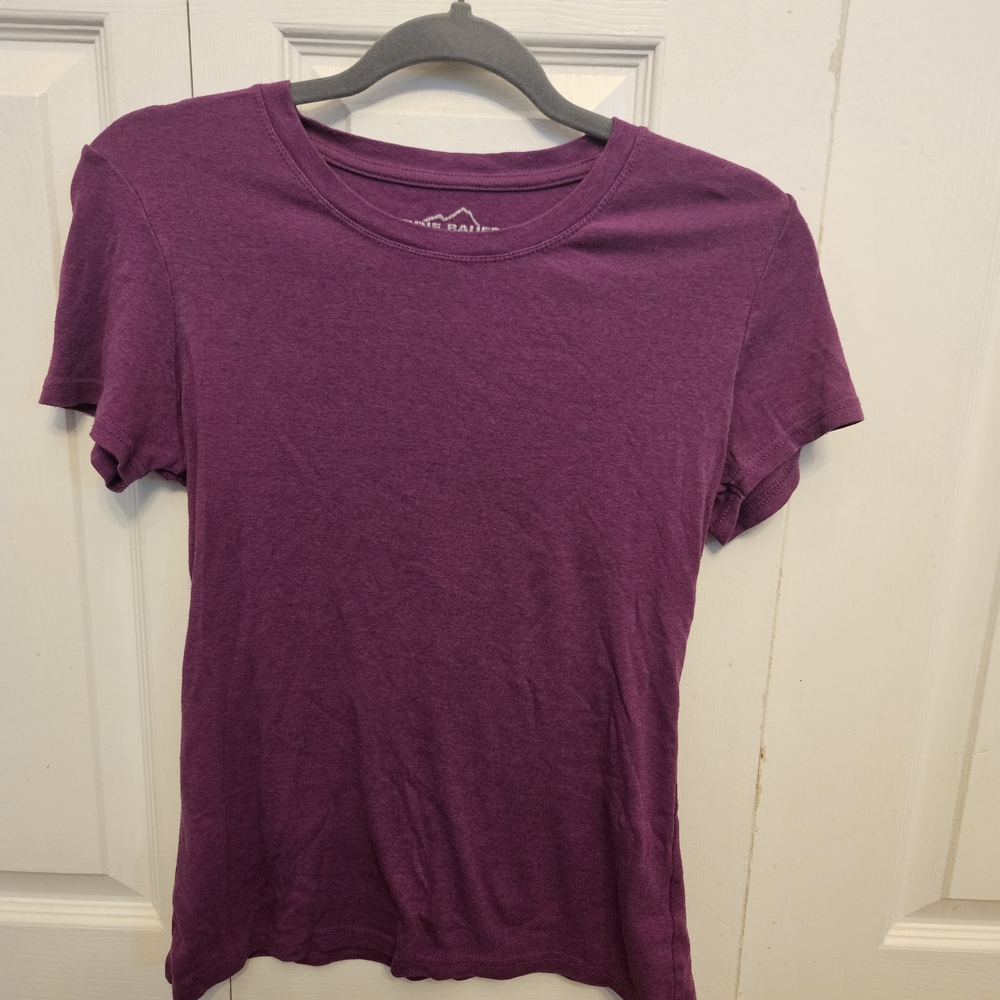 Eddie Bauer Women's Short Sleeve Crewneck Tee - Plum